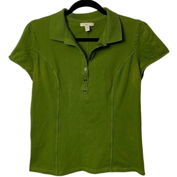 Burberry Brit Golf Polo Shirt Olive Green - Picture 2 of 9